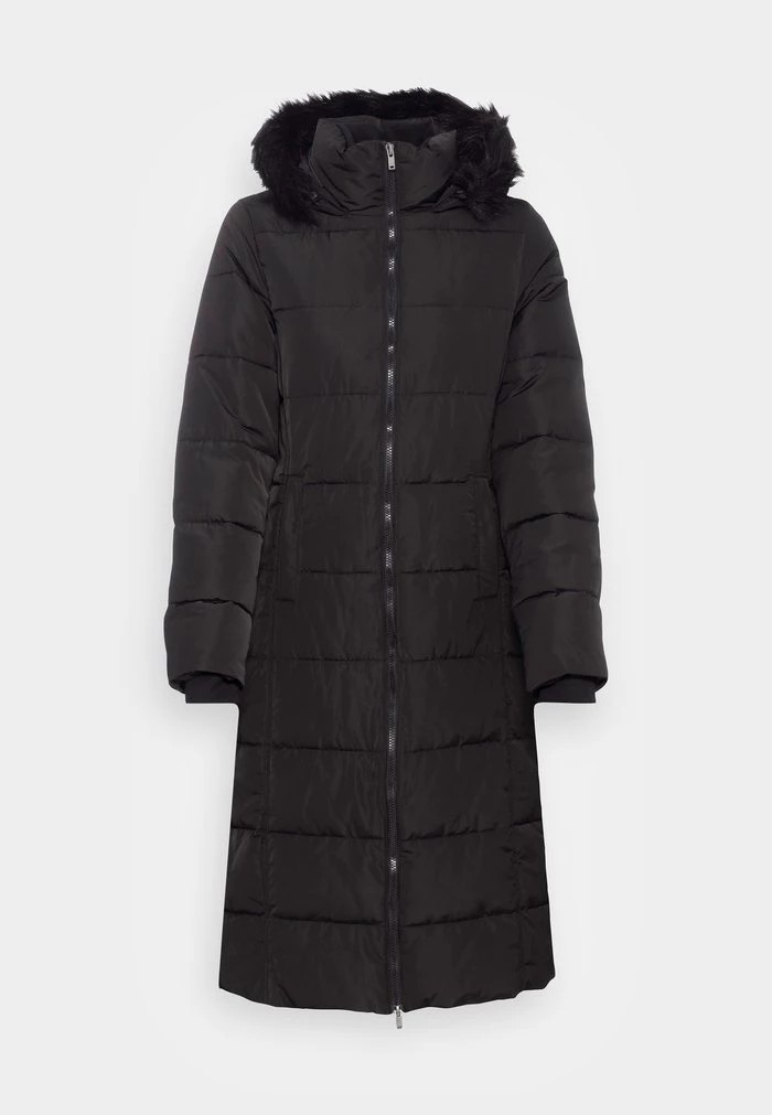 Manteau ANNA FIELD Anna Field Long Puffer With Hood Noir Femme | ETI-8935424